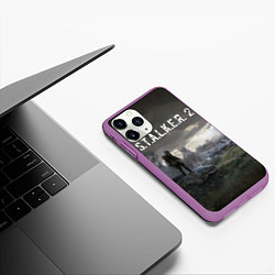 Чехол iPhone 11 Pro матовый STALKER 2, цвет: 3D-фиолетовый — фото 2