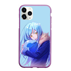 Чехол iPhone 11 Pro матовый Slime, цвет: 3D-фиолетовый