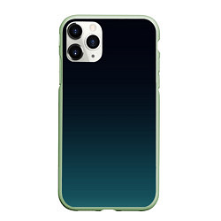 Чехол iPhone 11 Pro матовый GRADIENT, цвет: 3D-салатовый