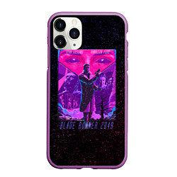 Чехол iPhone 11 Pro матовый Бегущий по лезвию, цвет: 3D-фиолетовый