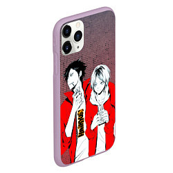 Чехол iPhone 11 Pro матовый Haikyu!!!, цвет: 3D-сиреневый — фото 2