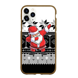 Чехол iPhone 11 Pro матовый Свитер Santa DAB, цвет: 3D-коричневый