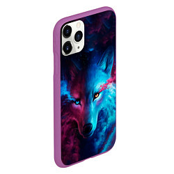 Чехол iPhone 11 Pro матовый ЗВЕЗДНЫЙ ВОЛК, цвет: 3D-фиолетовый — фото 2