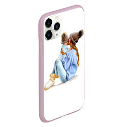 Чехол iPhone 11 Pro матовый Самая лучшая мама, цвет: 3D-розовый — фото 2