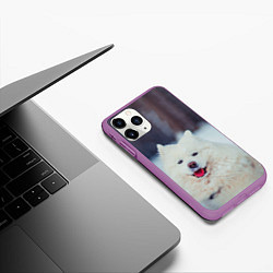 Чехол iPhone 11 Pro матовый САМОЕД, цвет: 3D-фиолетовый — фото 2