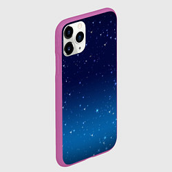 Чехол iPhone 11 Pro матовый Звездное небо, цвет: 3D-фиолетовый — фото 2