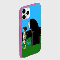 Чехол iPhone 11 Pro матовый Унесенные призраками, цвет: 3D-фиолетовый — фото 2