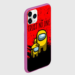 Чехол iPhone 11 Pro матовый AMONG US - НЕ ВЕРЬ НИКОМУ, цвет: 3D-фиолетовый — фото 2