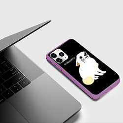 Чехол iPhone 11 Pro матовый Ёпарасете, цвет: 3D-фиолетовый — фото 2