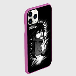 Чехол iPhone 11 Pro матовый Моя геройская академия, цвет: 3D-фиолетовый — фото 2