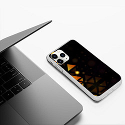Чехол iPhone 11 Pro матовый Geometry, цвет: 3D-белый — фото 2