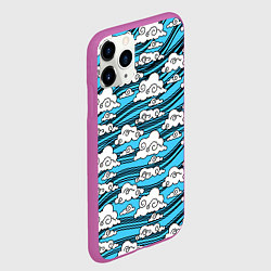 Чехол iPhone 11 Pro матовый КИМОНО ТАНДЖИРО, цвет: 3D-фиолетовый — фото 2