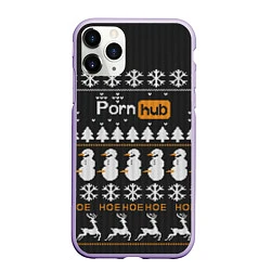 Чехол iPhone 11 Pro матовый Christmas PornHub