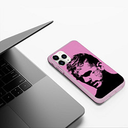 Чехол iPhone 11 Pro матовый Lil peep, цвет: 3D-розовый — фото 2