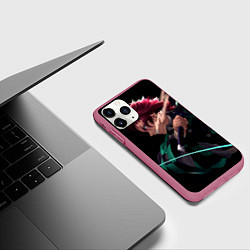 Чехол iPhone 11 Pro матовый ТАНДЖИРО, цвет: 3D-малиновый — фото 2