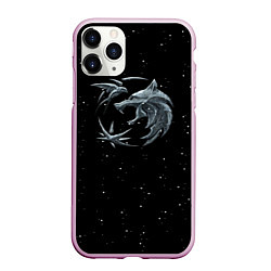 Чехол iPhone 11 Pro матовый Ведьмак Зима, цвет: 3D-розовый