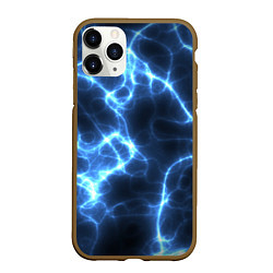 Чехол iPhone 11 Pro матовый Электро, цвет: 3D-коричневый