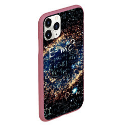 Чехол iPhone 11 Pro матовый Формула Вселенной, цвет: 3D-малиновый — фото 2