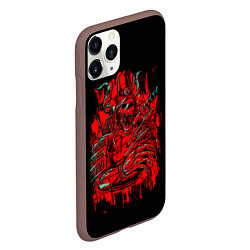 Чехол iPhone 11 Pro матовый Death Samurai, цвет: 3D-коричневый — фото 2