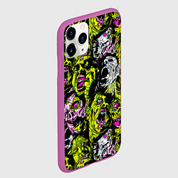 Чехол iPhone 11 Pro матовый ЗОМБИ, цвет: 3D-фиолетовый — фото 2