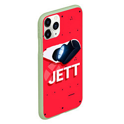 Чехол iPhone 11 Pro матовый Jett, цвет: 3D-салатовый — фото 2