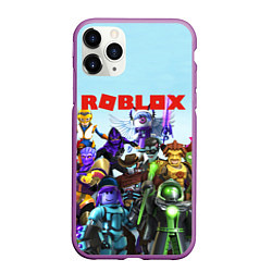 Чехол iPhone 11 Pro матовый ROBLOX, цвет: 3D-фиолетовый