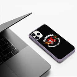 Чехол iPhone 11 Pro матовый Dab-Santa, цвет: 3D-серый — фото 2
