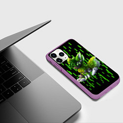 Чехол iPhone 11 Pro матовый Protogen music, цвет: 3D-фиолетовый — фото 2