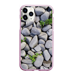 Чехол iPhone 11 Pro матовый Камни, цвет: 3D-розовый