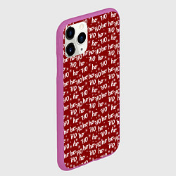 Чехол iPhone 11 Pro матовый Х0-Хо-Хо, цвет: 3D-фиолетовый — фото 2