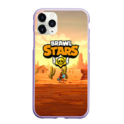 Чехол iPhone 11 Pro матовый Brawl Stars, цвет: 3D-светло-сиреневый