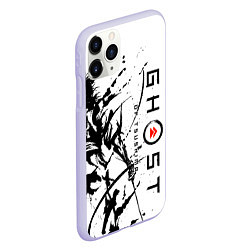 Чехол iPhone 11 Pro матовый Ghost of Tsushima, цвет: 3D-светло-сиреневый — фото 2