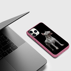 Чехол iPhone 11 Pro матовый Bully, цвет: 3D-малиновый — фото 2