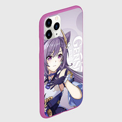 Чехол iPhone 11 Pro матовый GENSHIN IMPACT, КЭ ЦИН, цвет: 3D-фиолетовый — фото 2