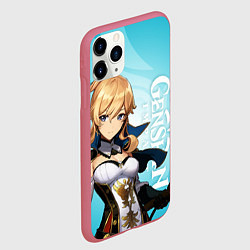 Чехол iPhone 11 Pro матовый GENSHIN IMPACT, ДЖИНН, цвет: 3D-малиновый — фото 2