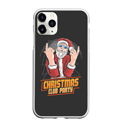 Чехол iPhone 11 Pro матовый Christmas Club Party, цвет: 3D-белый