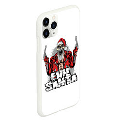 Чехол iPhone 11 Pro матовый Злой Санта, цвет: 3D-белый — фото 2
