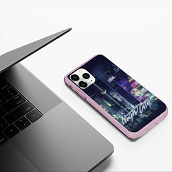 Чехол iPhone 11 Pro матовый Welcome to Night City, цвет: 3D-розовый — фото 2