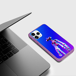 Чехол iPhone 11 Pro матовый Siren Head - Helloween, цвет: 3D-фиолетовый — фото 2