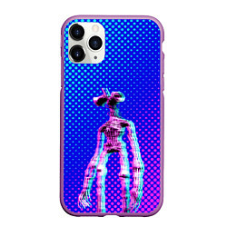 Чехол iPhone 11 Pro матовый Siren Head - Helloween, цвет: 3D-фиолетовый