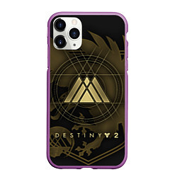 Чехол iPhone 11 Pro матовый DESTINY, WARLOCK, цвет: 3D-фиолетовый