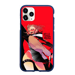 Чехол iPhone 11 Pro матовый Hello Hero, цвет: 3D-тёмно-синий