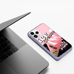 Чехол iPhone 11 Pro матовый BLACKPINK ICE CREAM, цвет: 3D-светло-сиреневый — фото 2