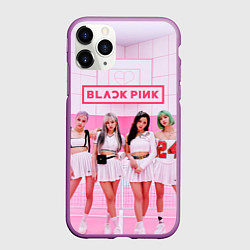 Чехол iPhone 11 Pro матовый BLACKPINK, цвет: 3D-фиолетовый