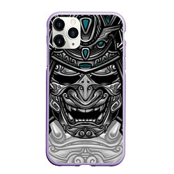 Чехол iPhone 11 Pro матовый Cyber Samurai, цвет: 3D-светло-сиреневый