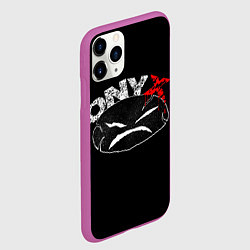 Чехол iPhone 11 Pro матовый Onyx, цвет: 3D-фиолетовый — фото 2
