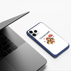Чехол iPhone 11 Pro матовый Флюгигехаймен, цвет: 3D-тёмно-синий — фото 2