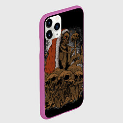 Чехол iPhone 11 Pro матовый Крампус Новогодний кошмар, цвет: 3D-фиолетовый — фото 2