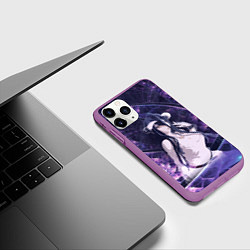 Чехол iPhone 11 Pro матовый Альбедо, цвет: 3D-фиолетовый — фото 2