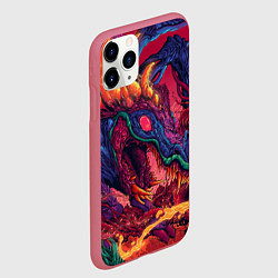 Чехол iPhone 11 Pro матовый HYPER BEAST, цвет: 3D-малиновый — фото 2